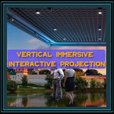 Vertical immersive interactive projection