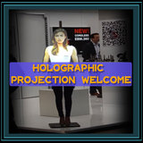 Holographic projection welcome