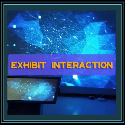Exhibit interaction by touch screen