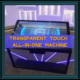 Transparent touch all-in-one machine
