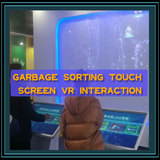 Garbage sorting touch screen VR interaction